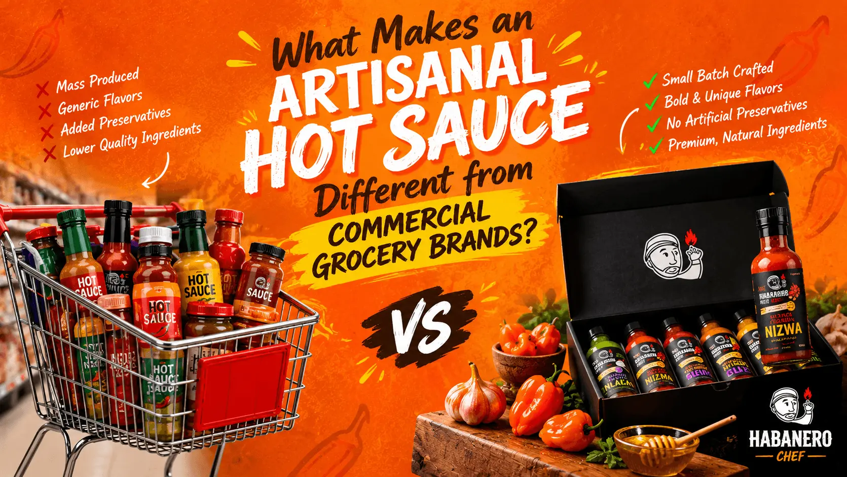 What Makes an Artisanal Hot Sauce Different from Commercial Grocery Brands
